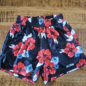 Kill Crew Black Floral Athletic Shorts